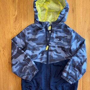 Carter's Camouflage Jacket with Bright Yellow Mesh